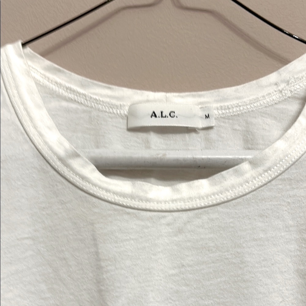 A.L.C. Women's White Puff Sleeve Top - Picture 4 of 4